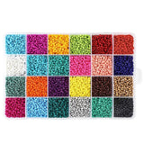 6000Pcs+ Pony Beads, 4Mm Beads Set, Glass Rainbow Beads for Jewelry Making