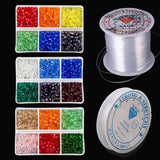 600PCS 4mm Bicone Crystal Beads Multicolor Faceted Glass Beads Jewellery Making