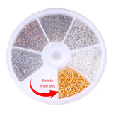 600PCS Metal Eye Screw Drill Set Boxed Sandpaper Threaded Clasps