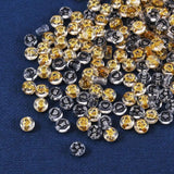 600Pcs Transparent Acrylic Beads Flat Round Moon Heart Flower Star Mixed 7x4mm