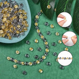 600Pcs Transparent Acrylic Beads Flat Round Moon Heart Flower Star Mixed 7x4mm