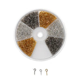 600Pcs 3 Colors Eye Pins for Jewelry Making