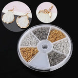 600Pcs 3 Colors Eye Pins for Jewelry Making