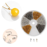 600Pcs 3 Colors Eye Pins for Jewelry Making