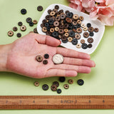 600Pcs Coconut Beads Disc Spacer Donut Charm Bracelet DIY Jewelry Making