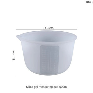 1000ml Measuring Cup with Silicone Tape Scale for DIY Glue Storage