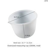 1000ml Measuring Cup with Silicone Tape Scale for DIY Glue Storage