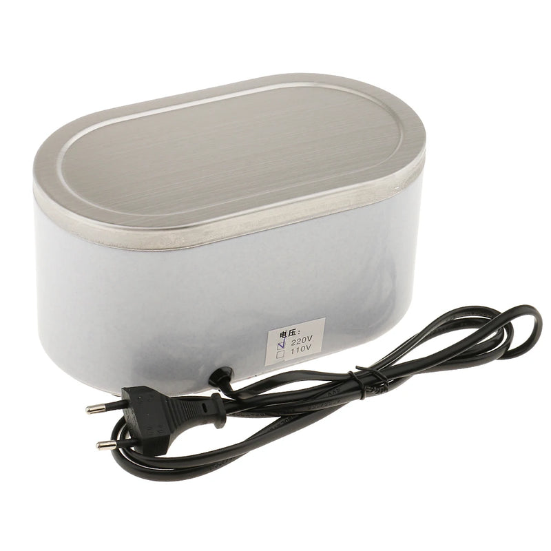 Digital Ultrasonic Cleaner 600ml LCD Heated For Denture Eyeglasses Jewelry