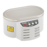 Digital Ultrasonic Cleaner 600ml LCD Heated For Denture Eyeglasses Jewelry