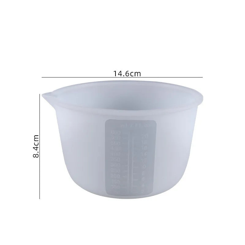 600ml Silicone Measuring Cup Jewelry Making Tools DIY Crystal Epoxy Resin