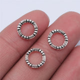 600pcs Antique Silver Circle Charms For Jewelry Making DIY Findings