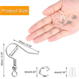 600pcs Stainless Steel Earring Clasp Kit Hypoallergenic Earwire Hooks & St