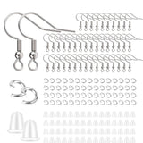 600pcs Stainless Steel Earring Clasp Kit Hypoallergenic Earwire Hooks & St
