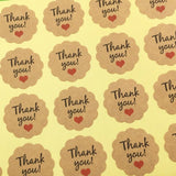 600pcs Thank You Stickers Self-adhesive Label Paper for Jewelry Packaging
