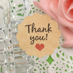 600pcs Thank You Stickers Self-adhesive Label Paper for Jewelry Packaging