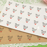 600pcs Thank You Stickers Self-adhesive Label Paper for Jewelry Packaging