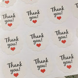 600pcs Thank You Stickers Self-adhesive Label Paper for Jewelry Packaging