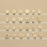 600pcs Burlywood Wooden Buttons for Sewing Scrapbooking Craft DIY