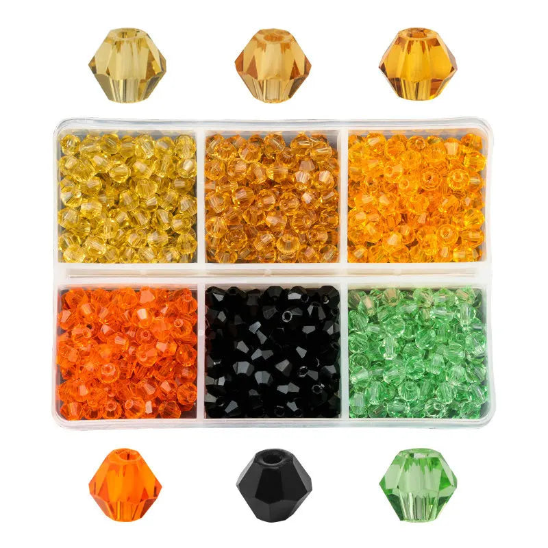 600pcs 4mm Crystal Bicone Beads Austria Glass for Jewelry Making