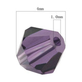 600pcs 4mm Crystal Bicone Beads Austria Glass for Jewelry Making