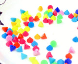 600pcs 10mm Acrylic Studs Single Row Spikes with Straight Holes
