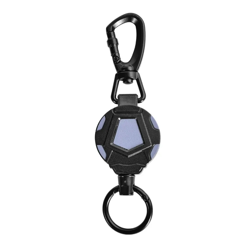 Telescopic Key Holder Stainless Steel Rope Camping Keychain