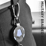 Telescopic Key Holder Stainless Steel Rope Camping Keychain