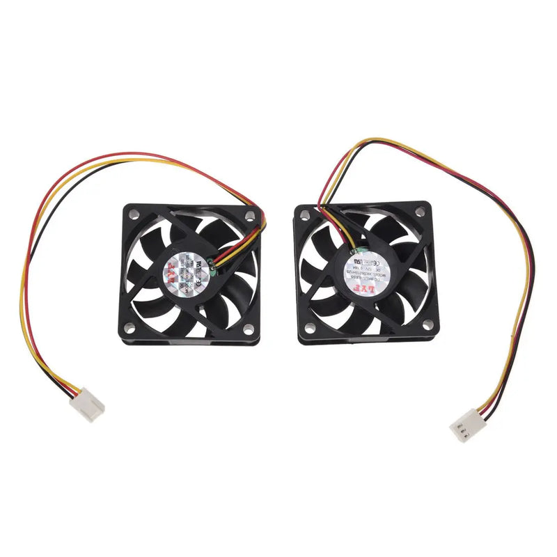 60mm 6cm DC 12V 3 Pin Case CPU Cooler Fan 2 Pcs
