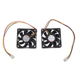 60mm 6cm DC 12V 3 Pin Case CPU Cooler Fan 2 Pcs
