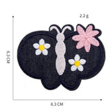 Butterfly & Heart Embroidery Patch Iron-On for Garments