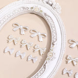60PCS Pearl Retro Bow String Beads DIY Earrings Jewelry Bracelet Necklace
