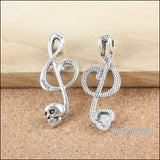 60PCS Music Note Skull Necklace Pendants DIY Jewelry Findings B012