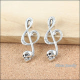 60PCS Music Note Skull Necklace Pendants DIY Jewelry Findings B012