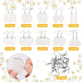 Sublimation Blank Earrings for Heat Transfer Printing - Set of 60