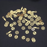 Steampunk Resin Jewelry Fillings Mixed Cogs Gears Clock Hand Charm DIY