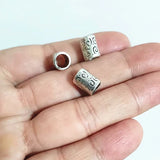 60Pcs Antique Silver Plated Bronze Metal Beads Charms DIY Jewelry Finding