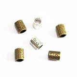 60Pcs Antique Silver Plated Bronze Metal Beads Charms DIY Jewelry Finding