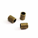 60Pcs Antique Silver Plated Bronze Metal Beads Charms DIY Jewelry Finding