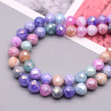 60Pcs 8mm Faceted Crystal Glass Beads Strawberry Shape Spacer Glass