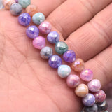 60Pcs 8mm Faceted Crystal Glass Beads Strawberry Shape Spacer Glass