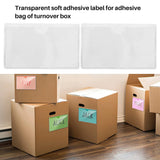 60Pcs Adhesive Clear Label Holder Card Pockets for Cards