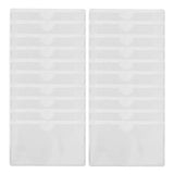 60Pcs Adhesive Clear Label Holder Card Pockets for Cards