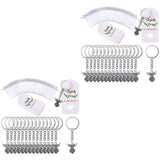 60Pcs Angel Keychain Pendant for Wedding Birthday Party Baby Shower Baptism