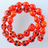 60Pcs Howlite Turquoise Skull Beads 10x12mm