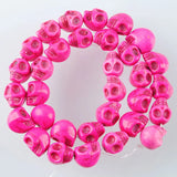60Pcs Howlite Turquoise Skull Beads 10x12mm