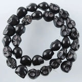 60Pcs Howlite Turquoise Skull Beads 10x12mm