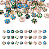 60pcs Colorful Flower Bead Caps for Jewelry Making DIY