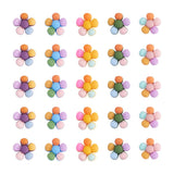 60Pcs Colorful Flower Resin Cabochons for DIY Jewelry Making
