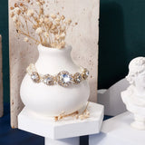 60Pcs Alloy Glass Rhinestone Beads Charms For Necklace DIY Wedding Dress
