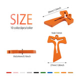 60Pcs Mixed Wooden Hollow Cross Charms for Jewelry Making